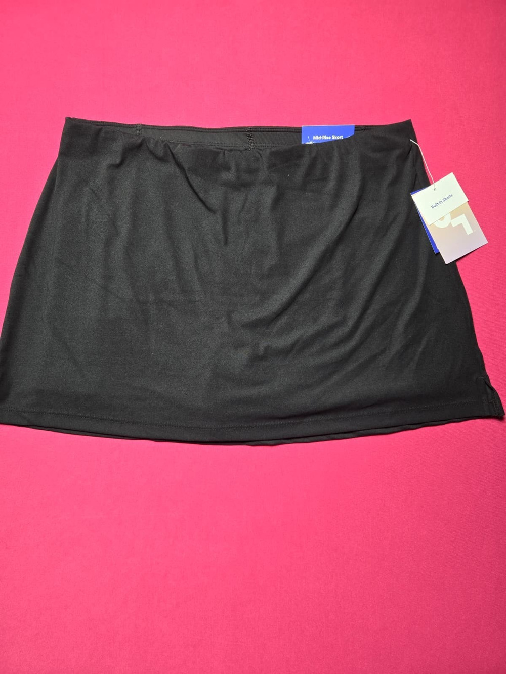 Joy Lab Women’s Black Mid‑Rise Skort M Activewear Pocket Sport Brand New